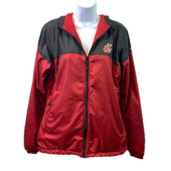 Columbia Womens Jacket Lightweight Full Zip WSU Cougars Washington State Sz S - Picture 1 of 9